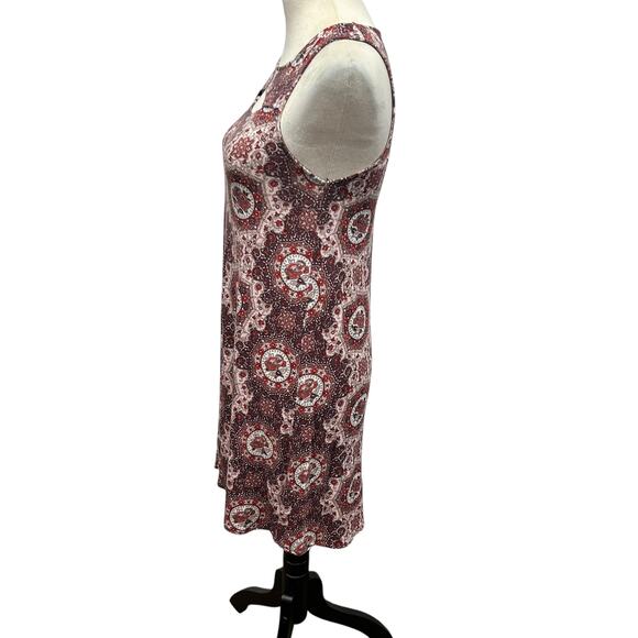 Boho Festival‎ Sleeveless Mini Dress Aeropostale Cutout Mandala Print S - Picture 3 of 7